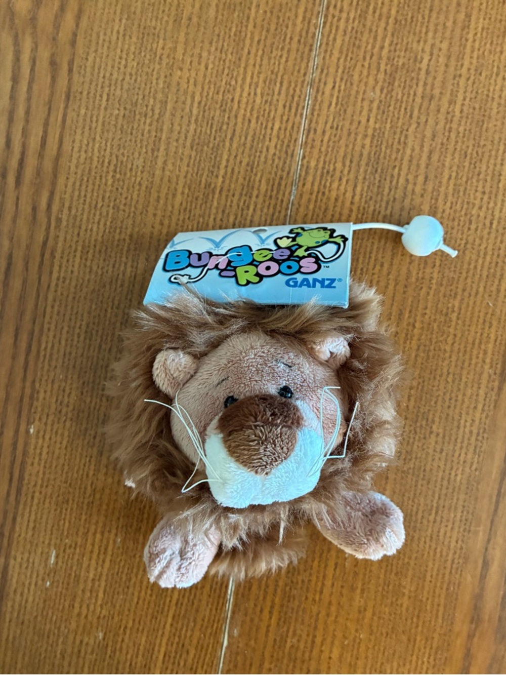 GANZ Brown and White Lion Bungee Roos Plush